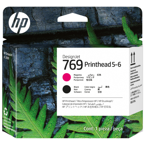 HP 769 Magenta and Black 5-6 DesignJet Printhead