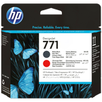 HP 771 Matte Black and Chromatic Red DesignJet Printhead