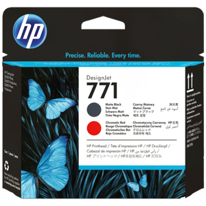 HP 771 Matte Black and Chromatic Red DesignJet Printhead