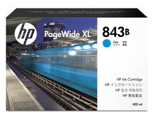 view HP 843B 400ml Cyan Ink Cartridge