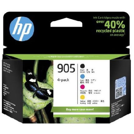 HP 905 Ink Cartridge Value Pack - Cyan, Magenta, Yellow, Black