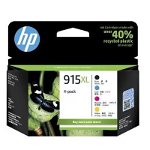 HP 915XL Ink Cartridge Value Pack - Cyan, Yellow, Magenta, Black