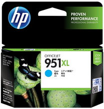 view HP 951XL Cyan High Yield Ink Cartridge