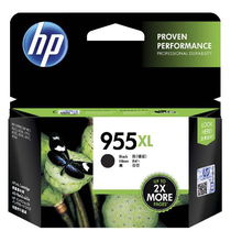 view HP 955XL Black High Yield Ink Cartridge