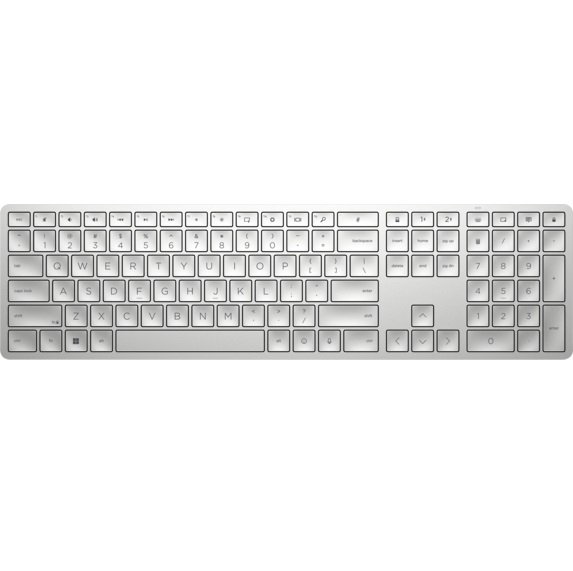 HP 970 Programmable Bluetooth Wireless Keyboard - Silver