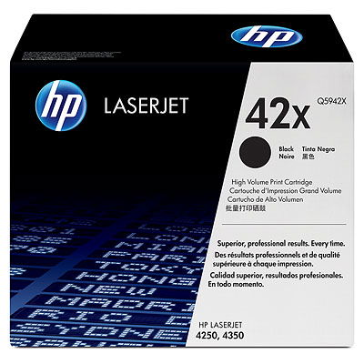 HP 42X Black High Yield Toner Cartridge