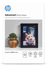 view HP 9RR50A Advanced Glossy 4x6 250gsm Photo Paper - 50 Sheets