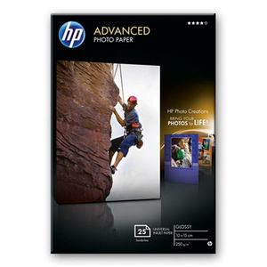 HP Q8691A Glossy Advanced 4x6 250gsm Photo Paper - 25 Sheets