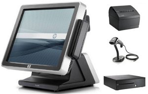 HP AP5000 POS Terminal With Windows 7 Professional + Receipt Printer, Barcode Scanner & Cash Drawer