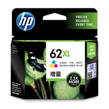 view HP 62XL Tri-Colour High Yield Ink Cartridge