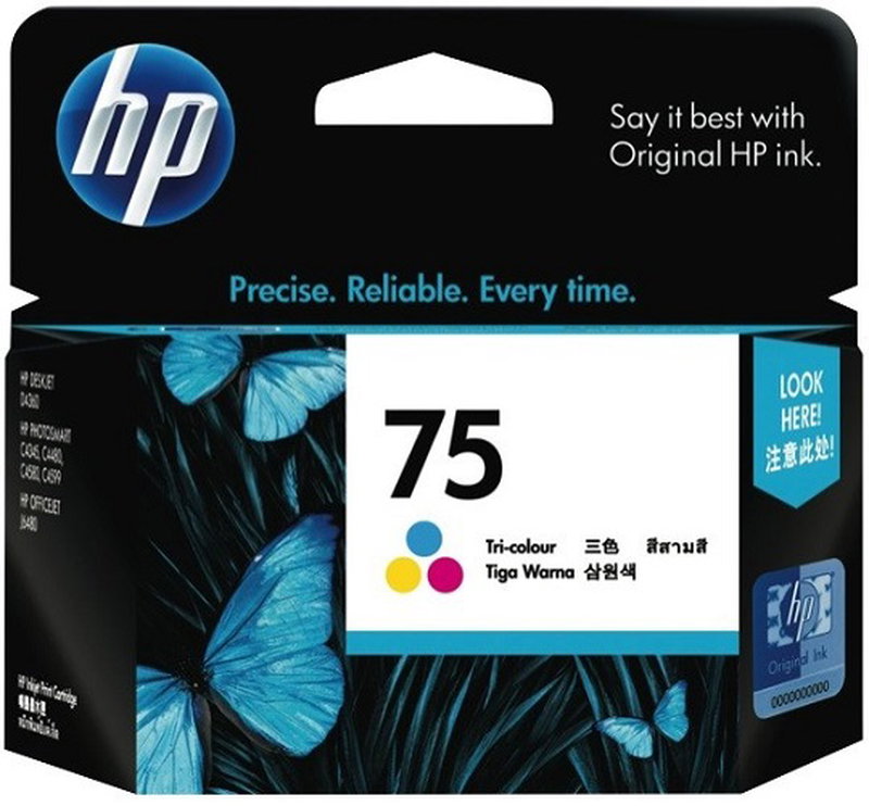 HP 75 Tri-Colour Ink Cartridge