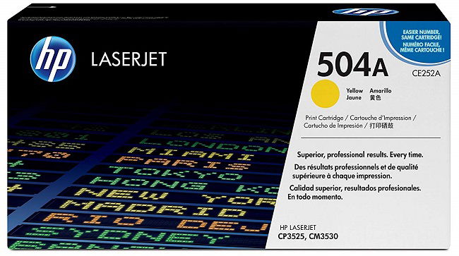HP 504A Yellow Toner Cartridge
