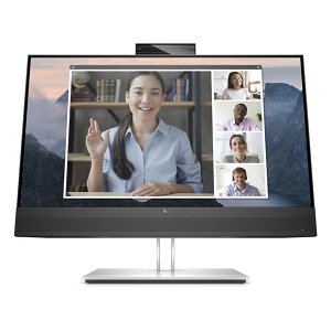 HP EliteDisplay E24MV 23.8 Inch 1920 x 1080 5ms 250nit FHD Conferencing Monitor - HDMI, DP, VGA