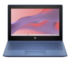 HP Fortis G10 Chromebook 11 Inch Intel N200 3.7GHz 8GB RAM 64GB eMMC Laptop with ChromeOS - Galactic Blue