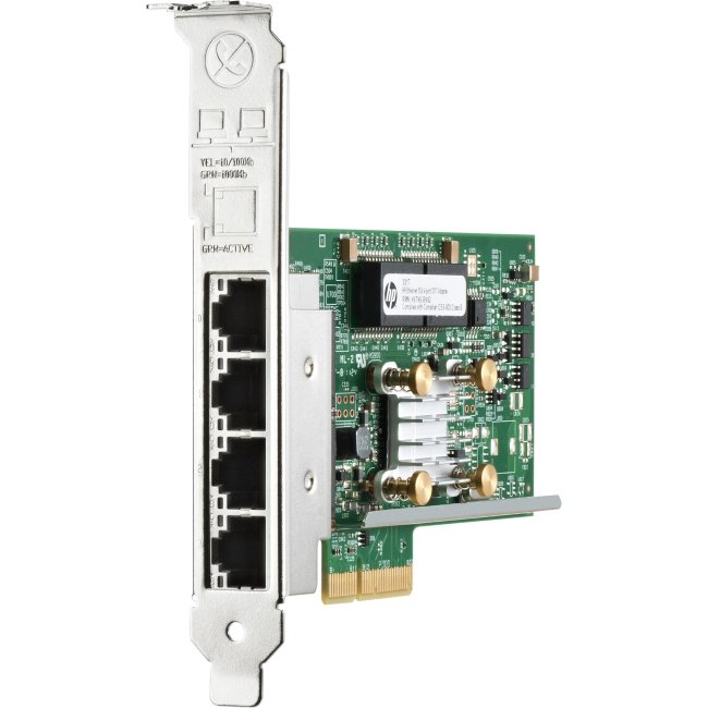 HPE Gigabit Ethernet PCI Express x4 Twisted Pair 4 x RJ-45 Card