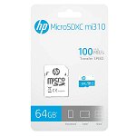 HP MI310 64GB Class 10 UHS-I MicroSD Card with Adapter