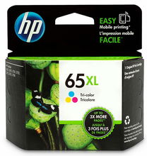 view HP 65XL Tri-Colour High Yield Ink Cartridge