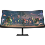 HP OMEN 34 Inch 3440 x 1440 1ms 165Hz VA Curved Gaming Monitor with Speakers - HDMI, DisplayPort