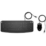 HP Pavilion 200 USB Wired Keyboard and Mouse Combo - Black