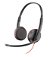 HP Poly Blackwire 3225 USB Overhead Wired Stereo Headset - Black