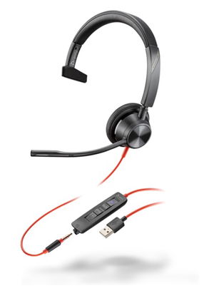 HP Poly Blackwire 3315 UC USB-A On Ear Wired Mono Headset - Microsoft Teams Certified - SPECIAL PRICE OFFER