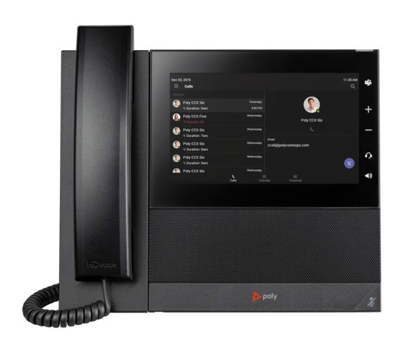 HP Poly CCX 600 Business Media Phone with Touchscreen and PoE-Enabled - Microsoft Teams Certified