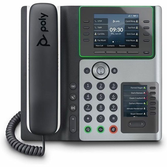 HP Poly Edge E450 IP Phone and PoE-Enabled