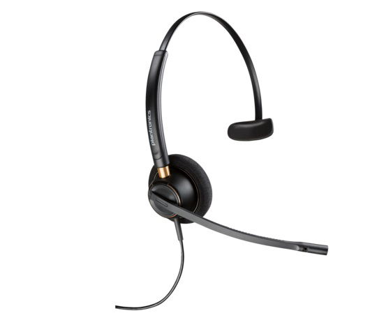 HP Poly EncorePro 510 UC Quick Disconnect On Ear Wired Mono Headset