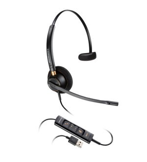 HP Poly EncorePro 515 UC USB-A On Ear Wired Mono Headset