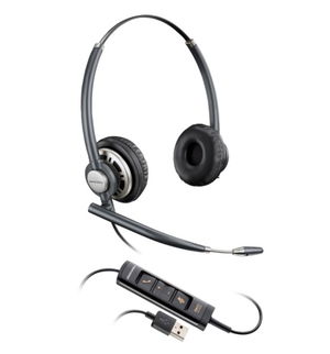 HP Poly EncorePro 725 USB-A Wired Stereo Headset TAA with Noise Cancelling