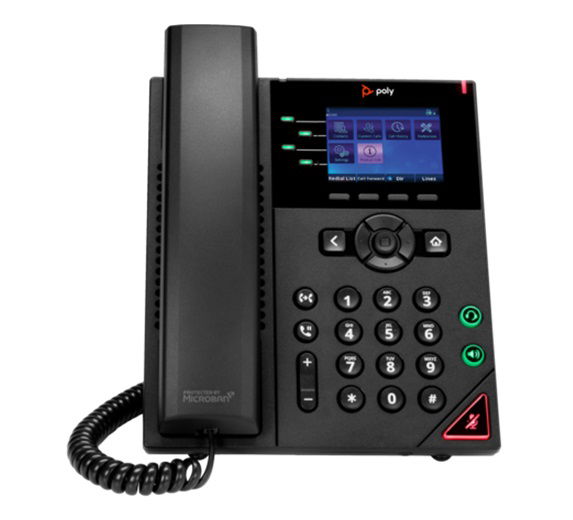 HP Poly OBi VVX 250 4-Line IP Phone and PoE-enabled