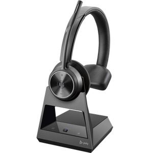 HP Poly Savi 7310-M Office DECT On Ear Wireless Mono Headset with Noise Cancelling and Base Station - Certified for Microsoft Teams