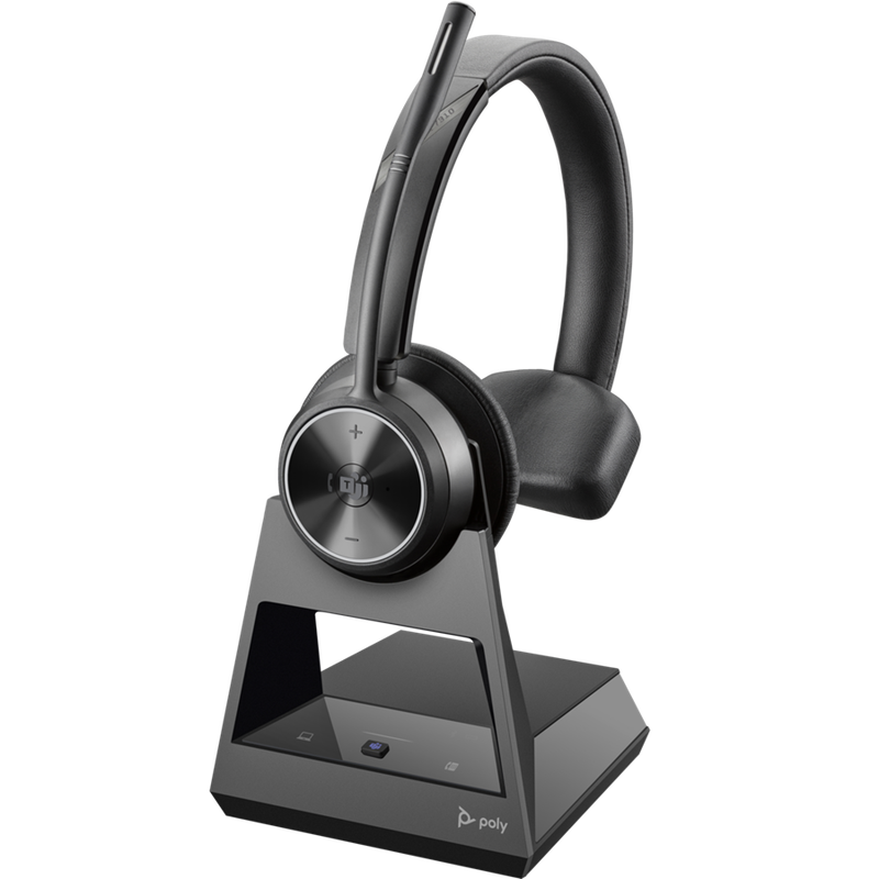 HP Poly Savi 7310-M Office DECT On Ear Wireless Mono Headset with Noise Cancelling and Base Station - Certified for Microsoft Teams
