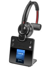 view HP Poly Savi 8410 Office DECT Bluetooth On Ear Wireless Mono Headset with Noise Cancellation - Microsoft Teams Certified