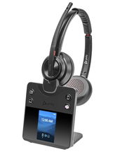 view HP Poly Savi 8420 Office DECT Bluetooth On Ear Wireless Stereo Headset with Noise Cancellation - Microsoft Teams Certified