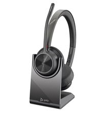 view HP Poly Voyager 4320 USB-A On Ear Wireless Stereo Headset with Charging Stand - Microsoft Teams Certified