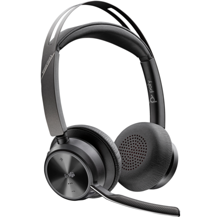 HP Poly Voyager Focus 2 USB-C Bluetooth Overhead Wireless Stereo Headset with Noise Cancellation - Microsoft Teams Certified