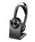 HP Poly Voyager Focus 2 USB-C On Ear Wireless Stereo Headset with USB-C/A Adapter and Charging Stand - Zoom Certified