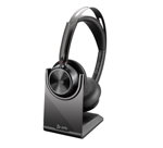 HP Poly Voyager Focus 2 USB-A On Ear Wireless Stereo Headset with Charge Stand - Microsoft Teams Certified