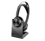 HP Poly Voyager Focus 2 USB-A On Ear Wireless Stereo Headset with Charge Stand - Zoom Certified