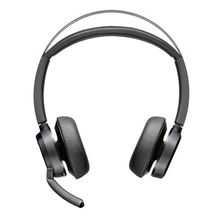 view HP Poly Voyager Focus 2 USB-C On Ear Wireless Stereo Headset + USB-C/A Adapter - Zoom Certified