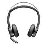 HP Poly Voyager Focus 2 USB-C On Ear Wireless Stereo Headset + USB-C/A Adapter - Zoom Certified