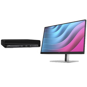 HP Pro Mini 400 G9 i7-14700T 5.0GHz 16GB (2 x 8GB) RAM 256GB SSD Mini Form Factor Desktop with Windows 11 Pro + 24" Monitor