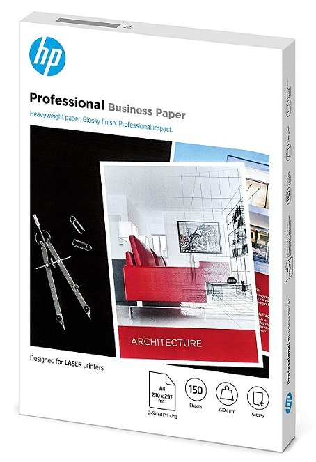 HP 7MV83A Professional Glossy A4 200gsm Laser Business Paper - 150 Sheets