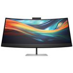 HP Series 7 Pro 740pm 39.7 Inch 5120 x 2160 5ms 60Hz IPS Curved Monitor with Speakers, Webcam & USB Hub - HDMI, DisplayPort, Thunderbolt