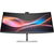 HP Series 7 Pro 734pm 34 Inch 3440 x 1440 5ms 120Hz IPS Black Curved Monitor with Speakers, Webcam & USB Hub - HDMI, DisplayPort, Thunderbolt