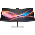 HP Series 7 Pro 734pm 34 Inch 3440 x 1440 5ms 120Hz IPS Black Curved Monitor with Speakers, Webcam & USB Hub - HDMI, DisplayPort, USB-C, Thunderbolt