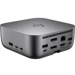 HP Thunderbolt 4 Ultra 180W G6 Quad Monitor Laptop Docking Station - 2x DisplayPort, 1x HDMI, 1x Thunderbolt 4, 2x USB-A, 1x USB-C, 1x RJ-45