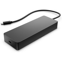 view HP Universal USB-C Dual Video Laptop Docking Station - 1x USB-C 3.2; 2x USB-A; 1x HDMI; 1x DisplayPort; 1x USB-C passthrough; 1x RJ-45