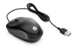 HP USB Wired Travel Mouse - Black
